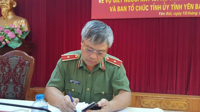Ông Đặng Trần Chiêu - Giám đốc Công an tỉnh Yên Bái