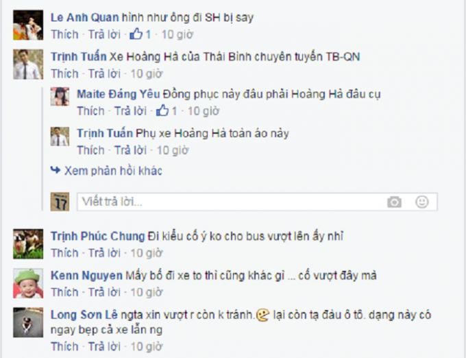 Thành viên tham gia bình luận về clip cắt từ camera hành trình. Nguồn: www.otofun.net