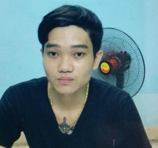 Đối tượng Dương tại cơ quan điều tra.