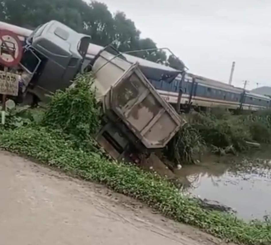 Hiện trường vụ tai nạn.