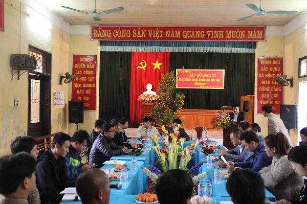 Họp báo công bố giải vật võ xã Hồng Hà, huyện Đan Phượng, Hà Nội.