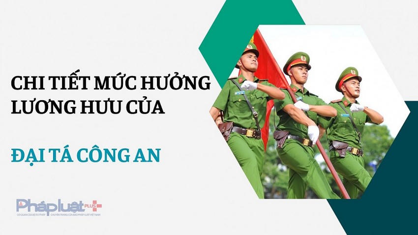Mức hưởng lương hưu của Đại tá công an.