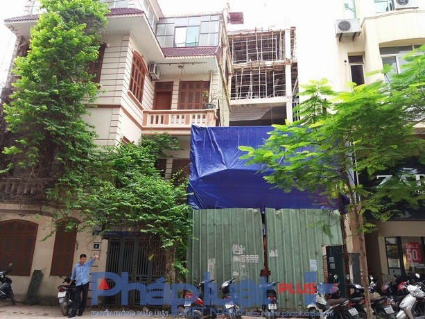 Căn nhà 3 tầng tại 8/218 Thái Hà, phường Trung Liệt (Đống Đa, Hà Nội).
