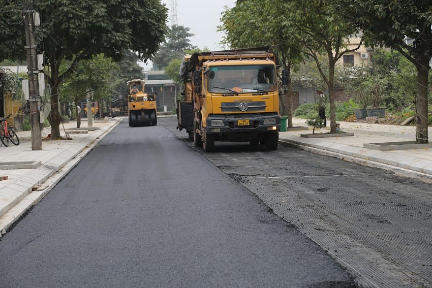 Dự án chỉnh trang đô thị các tuyến phố thị trấn Đầm Hà đang được gấp rút hoàn thiện để đưa vào sử dụng.