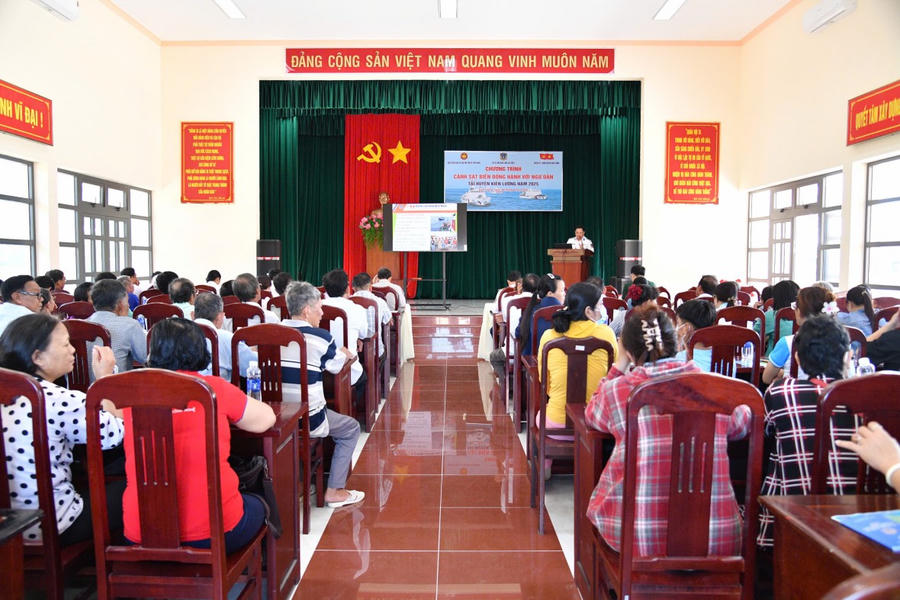 Quang cảnh Hội nghị tuyên truyền phổ biến pháp luật tại huyện Kiên Lương