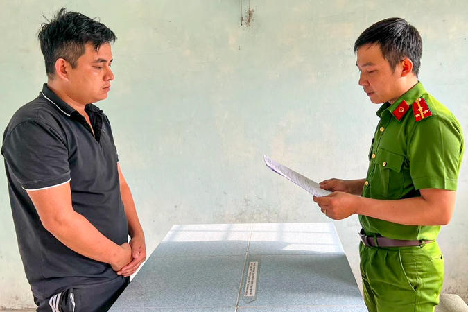 Bị can Lương Kim Quang (Ảnh: Công an Đà Nẵng).