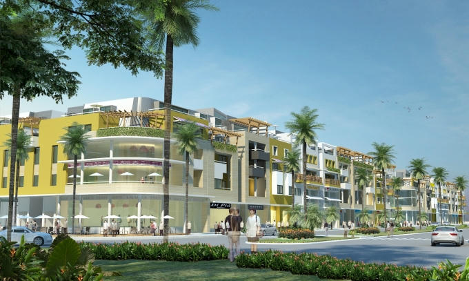 Phối cảnh dự án Khu đô thị sinh thái Hòa Xuân.