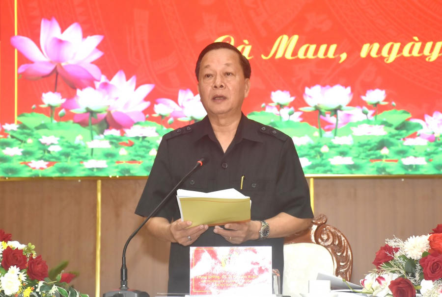Trung tướng, Giáo sư, Tiến sĩ Nguyễn Xuân Yêm - Viện trưởng Viện An ninh phi truyền thống phát biểu tổng kết Hội thảo.
