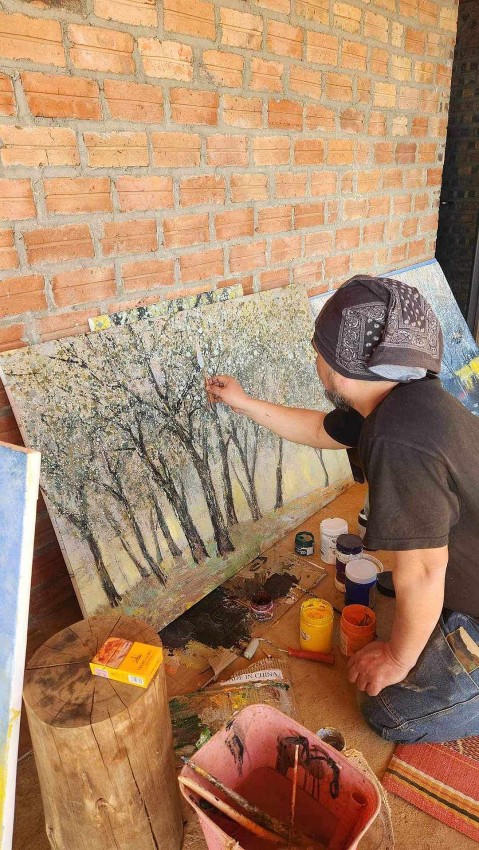 30 hoạ sỹ Việt Nam đã tham gia một trải nghiệm khó quên tại Trại sáng tác "Lạc trôi dưới rừng Sơn Tra"