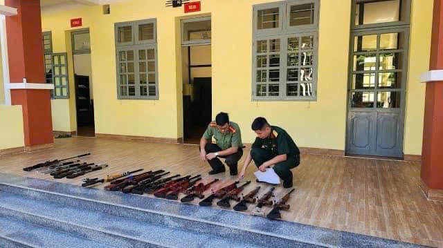 Số súng tang vật trong vụ án bị cơ quan An ninh điều tra thu giữ