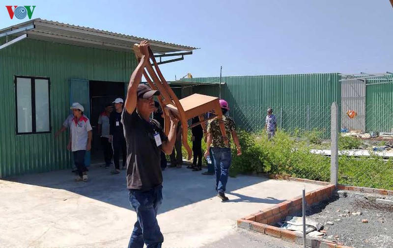 Các căn nhà trái phép được xây dựng rất nhanh.