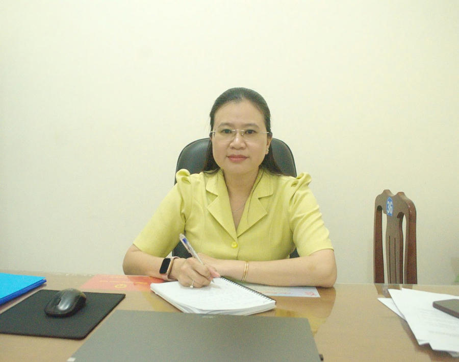Bà Trương Ngọc Thảo - Bí thư Đảng ủy xã Châu Thới.
