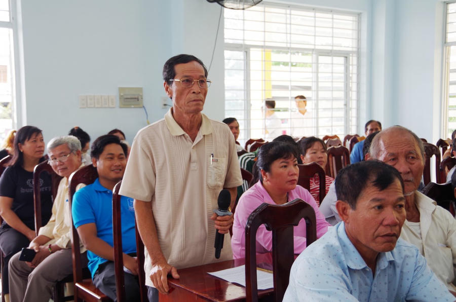 Bà con ngư dân đạt câu hỏi về các hành vi vi phạm khai thác IUU