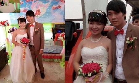 Nghệ An: Thú vị màn rước dâu bằng 8 xe máy cày