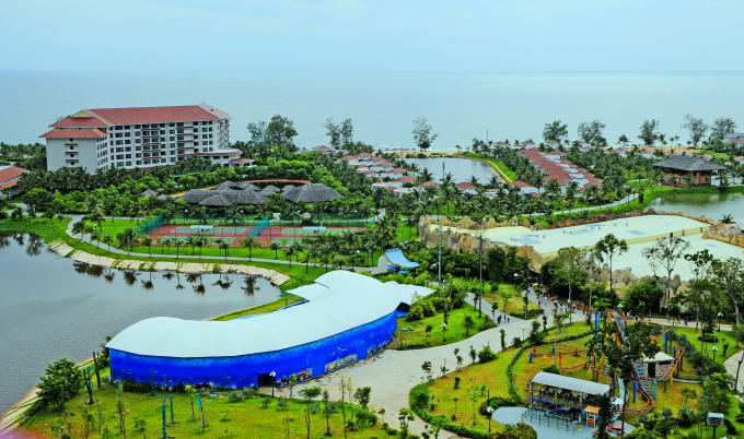 Một góc Khu du lịch Vinpearl Phú Quốc (Kiên Giang).