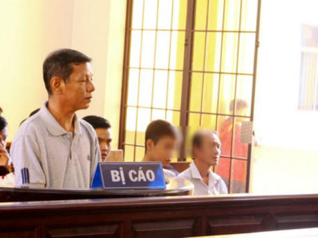 Bị cáo Nguyễn Phúc tại tòa.