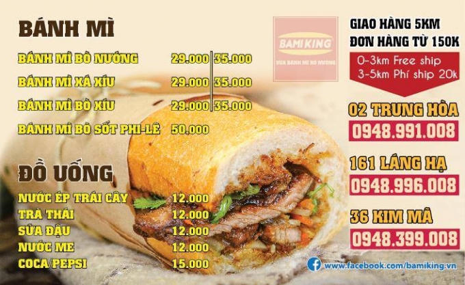 B&aacute;nh m&igrave; B&ograve; Nướng - Cơn sốt mới của ẩm thực H&agrave; Nội