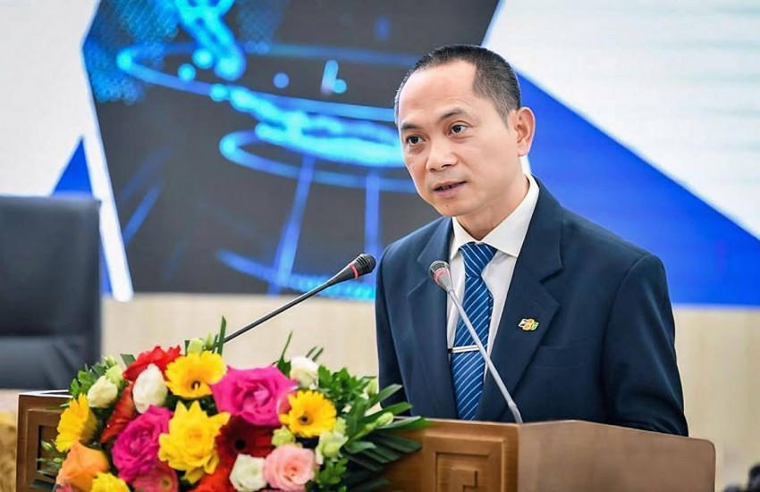 Ông Hoàng Trung Kiên, Tổng Giám đốc FPT Retail phát biểu.