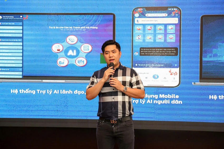 Ông Phạm Thế Anh,Tổng Giám đốc Công ty Cổ phần Công nghệ HeyU giới thiệu tổng quan về quá trình phát triển của AI, kinh nghiệm ứng dụng AI trong thực tiễn.