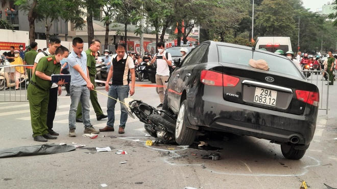 Hiện trường vụ tai nạn.