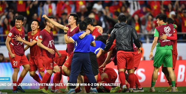Ngay sau chiến thắng của Đội tuyển bóng đá nam trước đối thủ Jordan tại vòng 1/8 Asian Cup 2019.