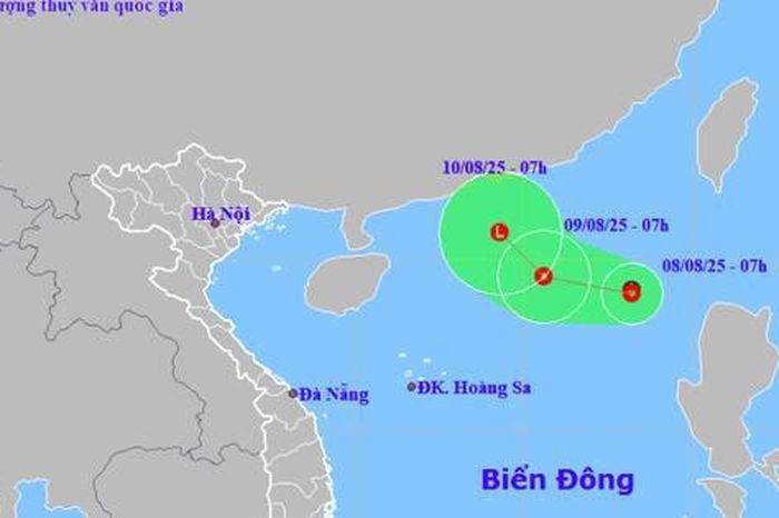 Áp thấp nhiệt đới xuất hiện trên biển Đông.