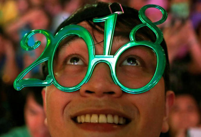 Thế giới tưng bừng chào đón năm mới 2018