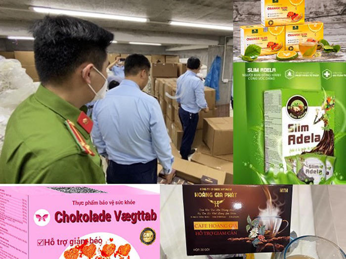 Lực lượng kiểm tra thực hiện nhiệm vụ kiểm nghiệm các sản phẩm.