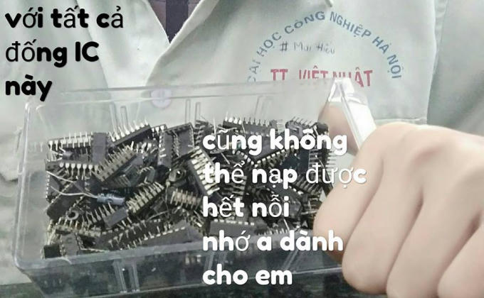Khi sinh viên Đại học Công Nghiệp tỏ tình toàn bằng linh kiện điện tử