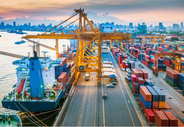 Hai tháng đầu năm 2023, kim ngạch xuất khẩu hàng hóa ước đạt 49,44 tỷ USD. Ảnh minh hoạ