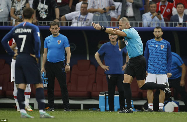 Công nghệ VAR đã phát huy tác dụng ở trận chung kết World Cup 2018