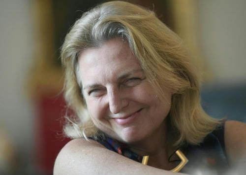 Ngoại trưởng Áo Karin Kneissl. (Ảnh: AFP).
