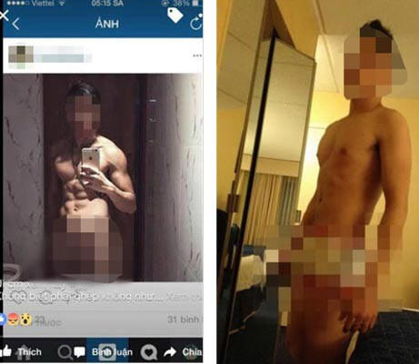 H.V.K và C.T.S tự đăng ảnh nhạy cảm lên mạng, bị xem là chiêu đánh bóng tên tuổi Ảnh: FACEBOOK