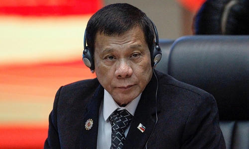 `Tổng thống Philippines Rodrigo Duterte.