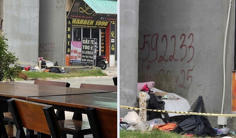 Nơi phát hiện chị H ôm con trai sơ sinh đã tử vong
