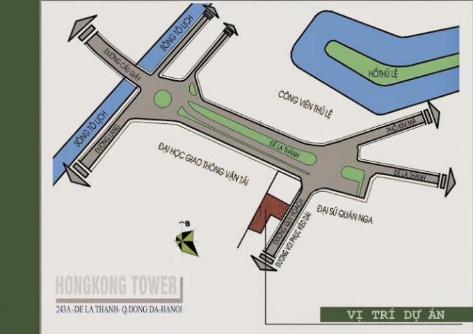 Sơ đồ vị trí dự án do nhân viên bán căn hộ gửi cho khách.