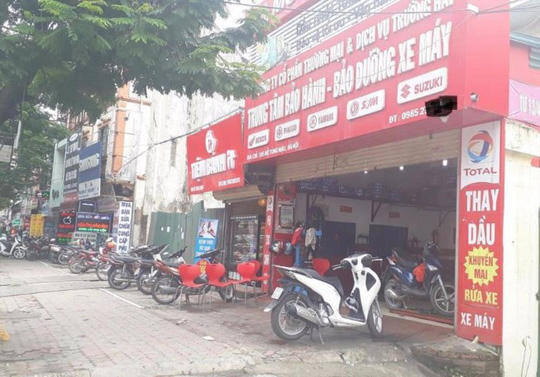 Hiện trường nơi xảy ra sự việc trên.