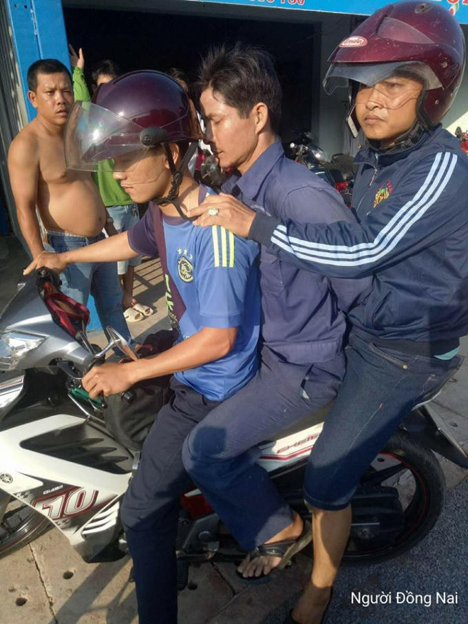 Nghi phạm bị bắt giữ sau gần 1 ngày gây án. ảnh:facebook NĐN