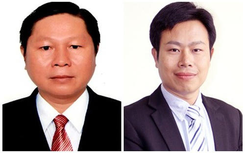 Hai tân Thứ trưởng Bộ Lao động - Thương binh và Xã hội Lê Tấn Dũng và Lê Quân.