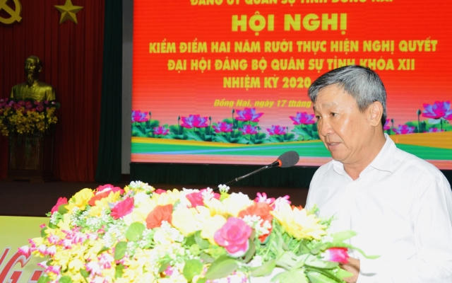 Bộ Chỉ huy Quân sự tỉnh Đồng Nai 2 năm liền được Tỉnh ủy tặng Cờ thi đua xuất sắc