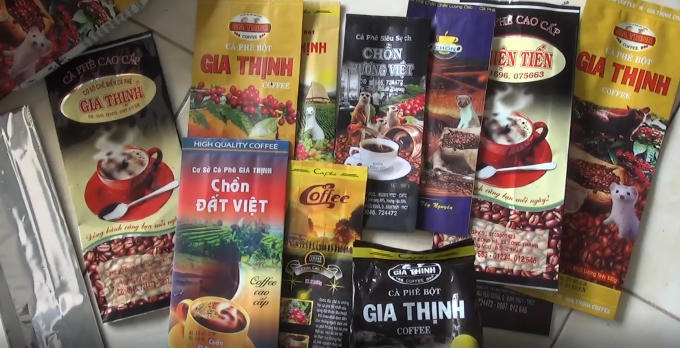 Cà phê thành phẩm được cơ sở này bán khắp các địa bàn lân cận