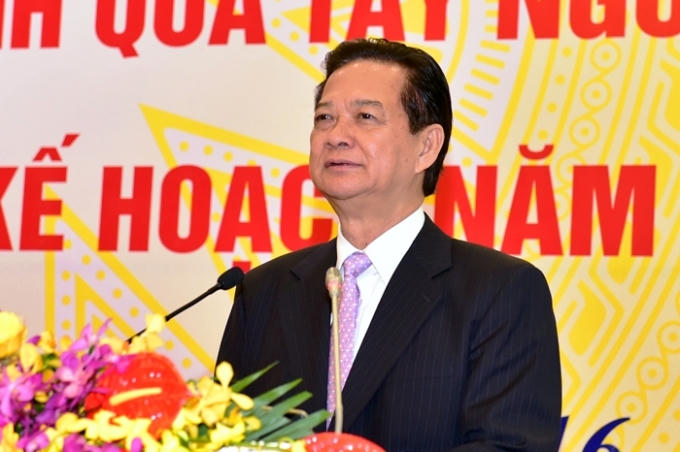 Thủ tướng Nguyễn Tấn Dũng phát biểu tại Hội nghị.