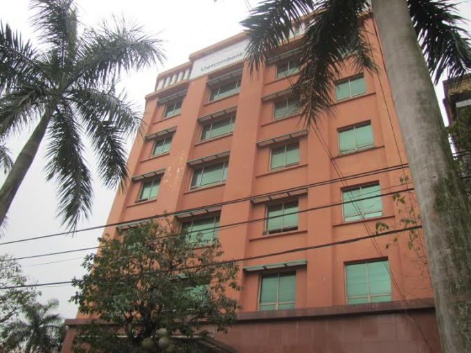 Ngân hàng trên đường Minh Khai (phường Trần Phú, thành phố Hà Tĩnh) nơi xảy ra vụ việc.