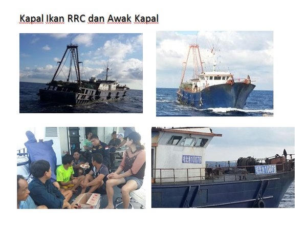 Những hình ảnh về tàu cá và thủy thủy đoàn Trung Quốc bị giới chức Indonesia bắt giữ.  (Ảnh: Diplomat)