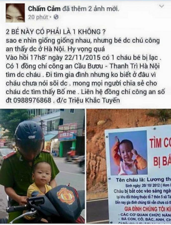 Bài viết của facebooker Chấm Cảm được chia sẻ với tốc độ chóng mặt. Nguồn: Facebook.
