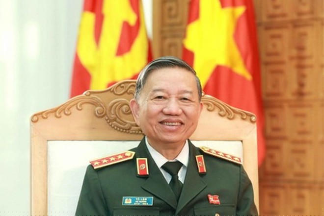 Đại tướng, GS.TS Tô Lâm, Ủy viên Bộ Chính trị, Bí thư Đảng ủy Công an Trung ương, Bộ trưởng Bộ Công an