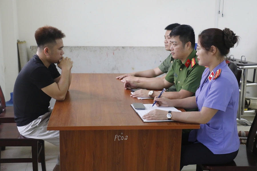 Đối tượng cầm đầu đường dây “Rửa tiền” và “Đánh bạc” Đậu Trọng Giáp - Ảnh Công an Nghệ An.