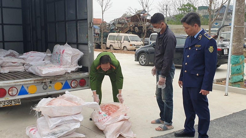 Số nầm lợn bị bắt giữ.