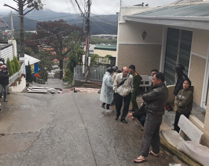 Hiện trường vụ tai nạn.