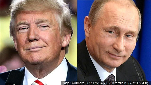 Tổng thống Mỹ Donald Trump (trái) và Tổng thống Nga Vladimir Putin (phải). (Ảnh: Kremlin.ru)